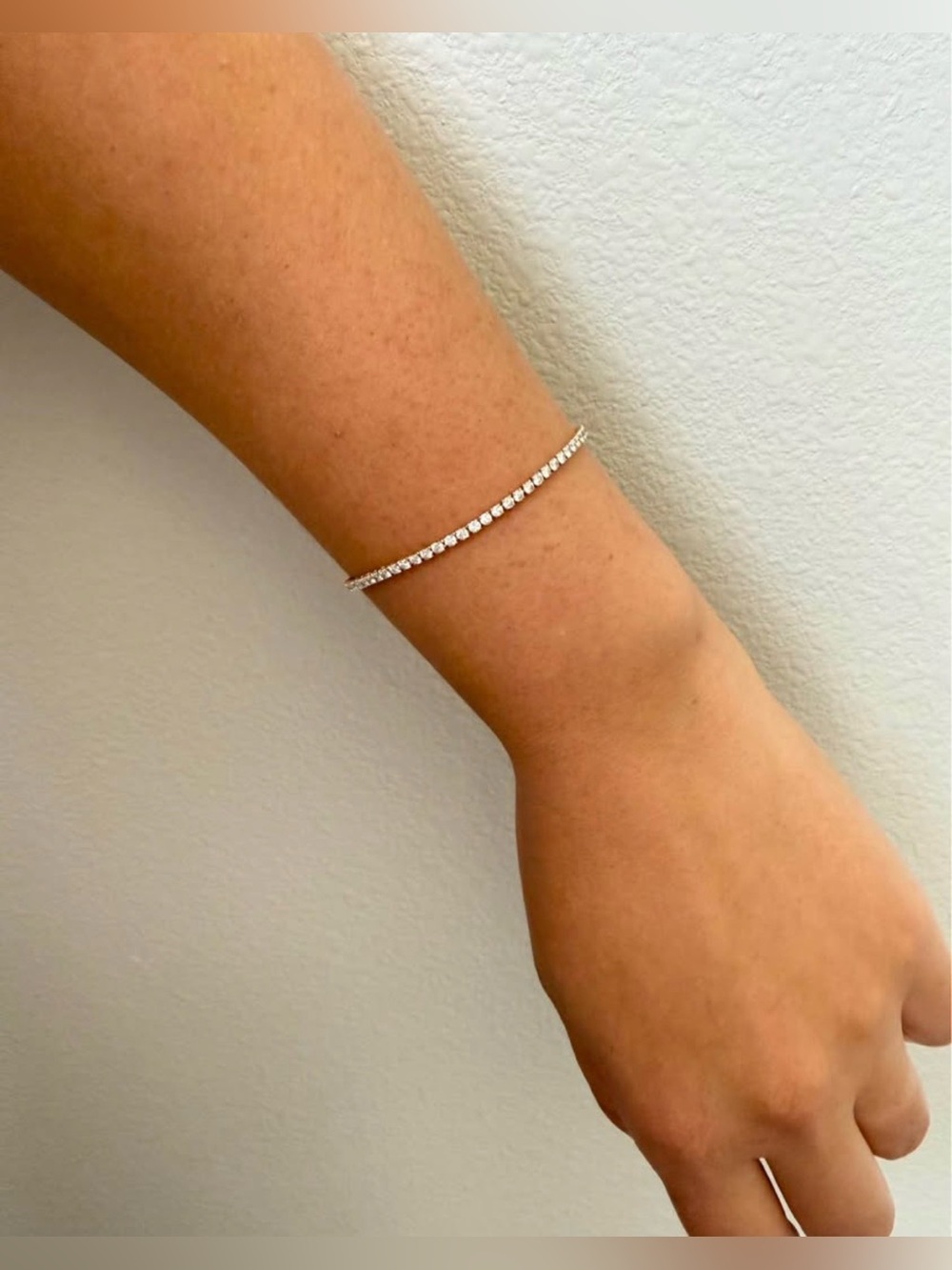 3.17 CTW Lab Grown Diamond Tennis Bracelet | 14K Yellow Gold